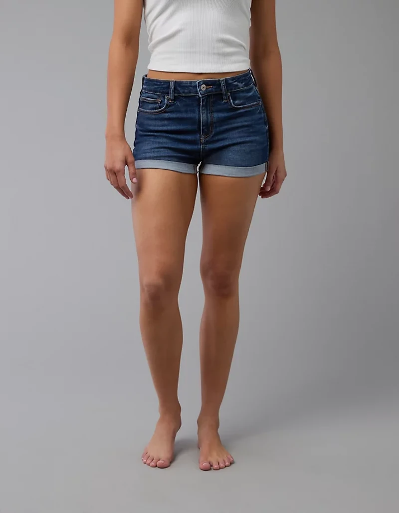 Short court en denim à taille haute Next Level AE