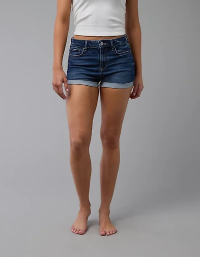 Short court en denim à taille haute Next Level AE