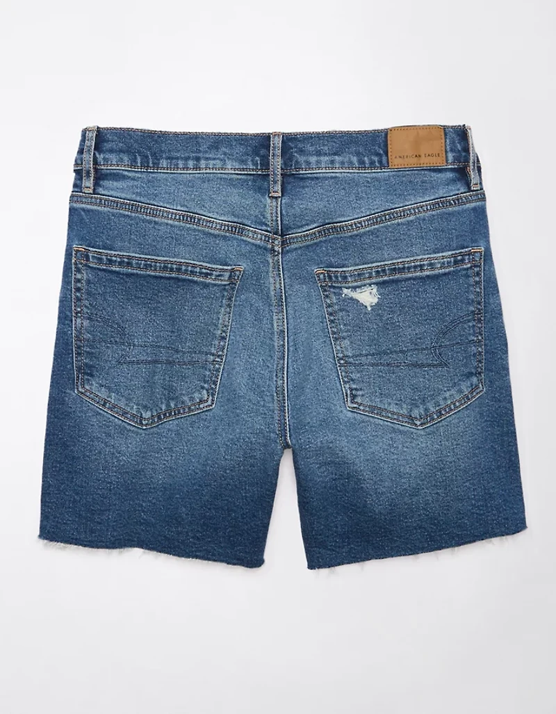 AE 6" Strigid Super High-Waisted Relaxed Ripped Denim Short