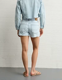 AE Strigid Ripped Super High-Waisted Relaxed Denim Short