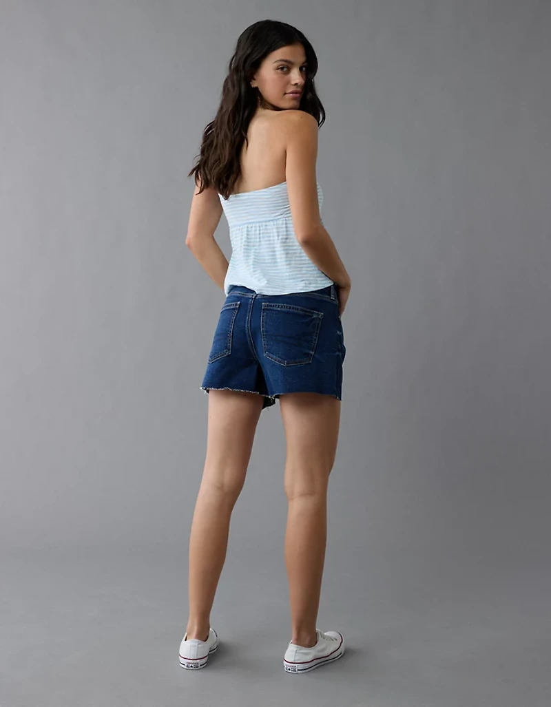 AE Strigid Super High-Waisted Relaxed Denim Short