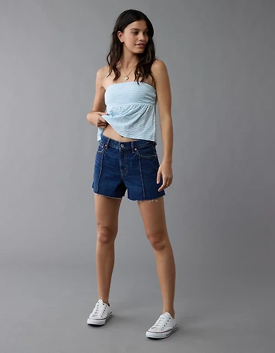 AE Strigid Super High-Waisted Relaxed Denim Short
