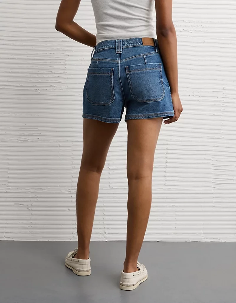 AE Strigid Super High-Waisted Relaxed Denim Utility Short