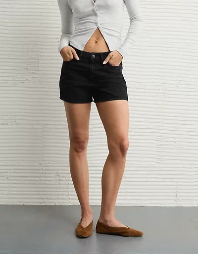 AE Strigid Super High-Waisted Relaxed Denim Short