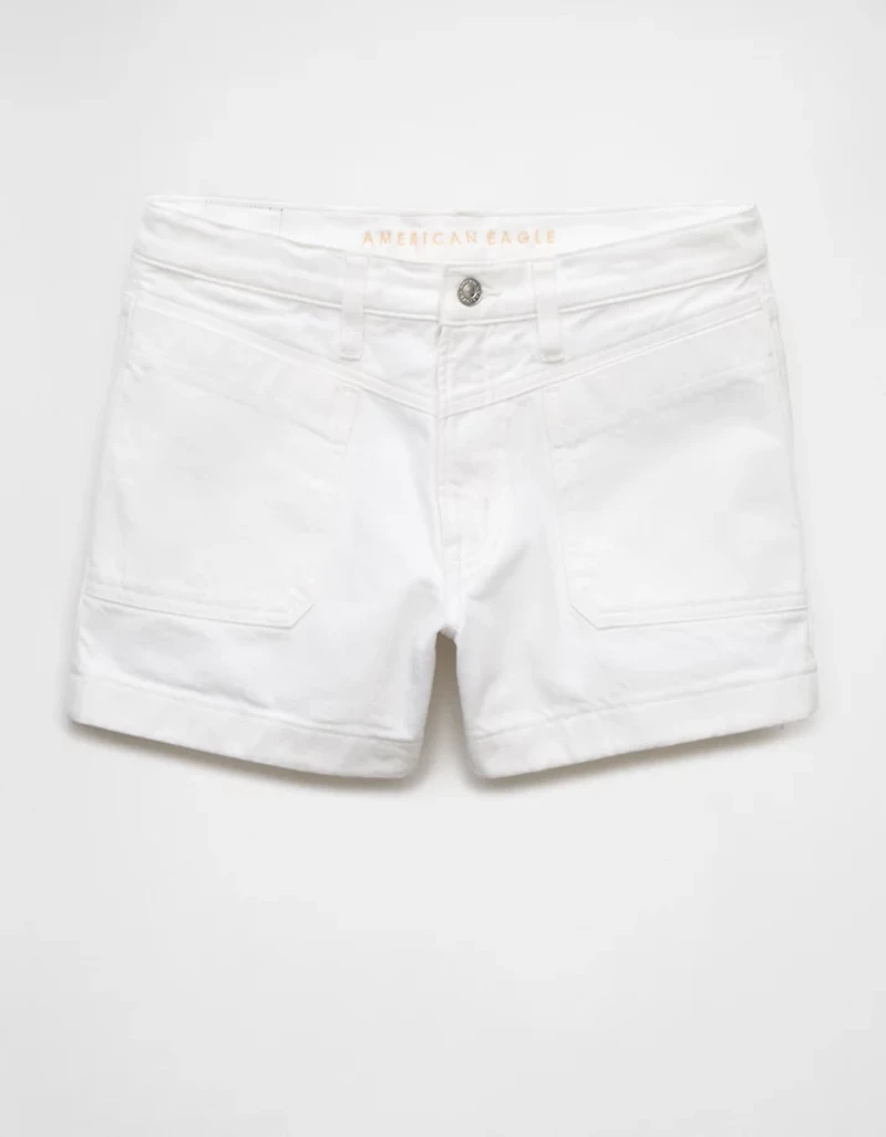 AE Strigid Super High-Waisted Relaxed Denim Short