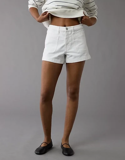 AE Strigid Super High-Waisted Relaxed Denim Short