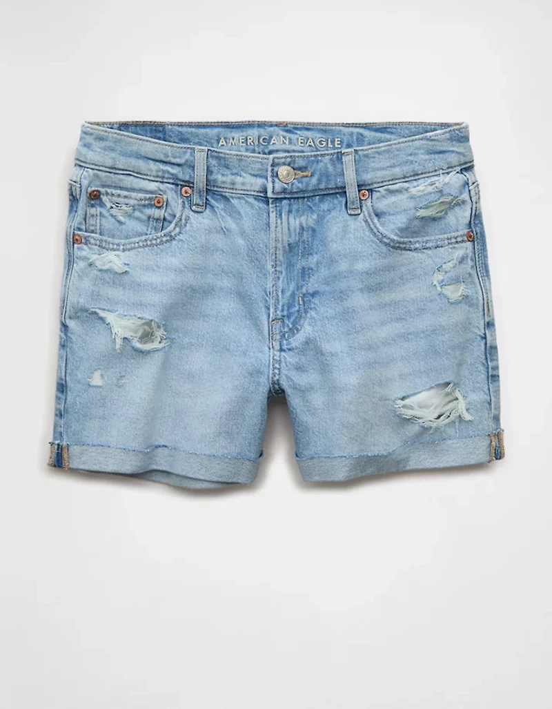 AE Strigid Super High-Waisted Relaxed Denim Short