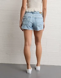 AE Strigid Super High-Waisted Relaxed Denim Short