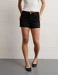 AE Strigid Curvy Super High-Waisted Relaxed Denim Utility Short