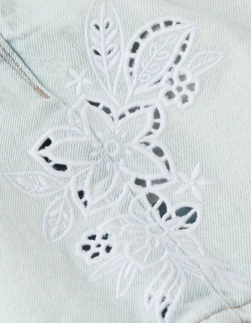 AE Strigid Super High-Waisted Relaxed Denim Short