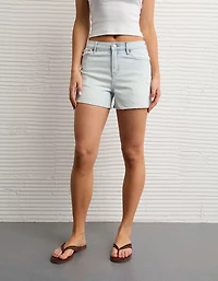 AE Strigid Super High-Waisted Relaxed Denim Short