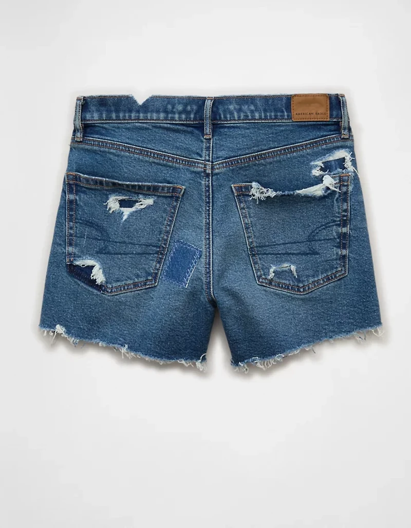 AE Strigid Super High-Waisted Relaxed Denim Short