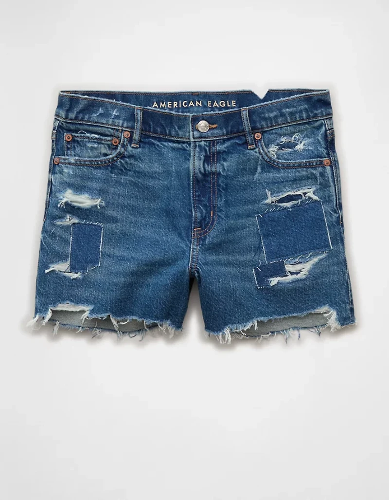 AE Strigid Super High-Waisted Relaxed Denim Short