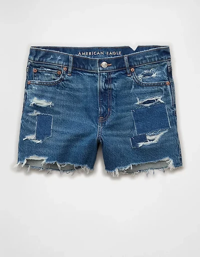 AE Strigid Super High-Waisted Relaxed Denim Short