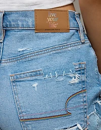AE Pride 3" Strigid Super High-Waisted Relaxed Denim Short
