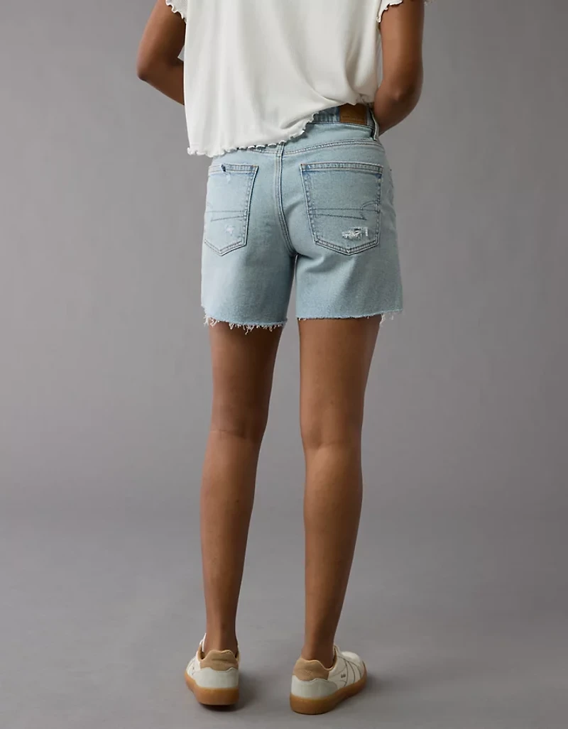 AE 6" Strigid Ripped Super High-Waisted Relaxed Denim Short