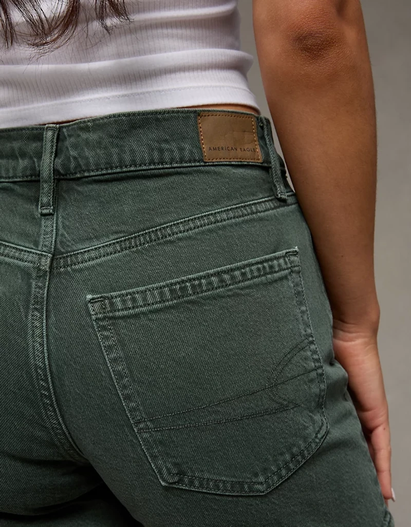 AE 6" Stretch Super High-Waisted Relaxed Denim Short