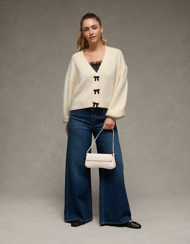 Cardigan à boucle encolure en V AE