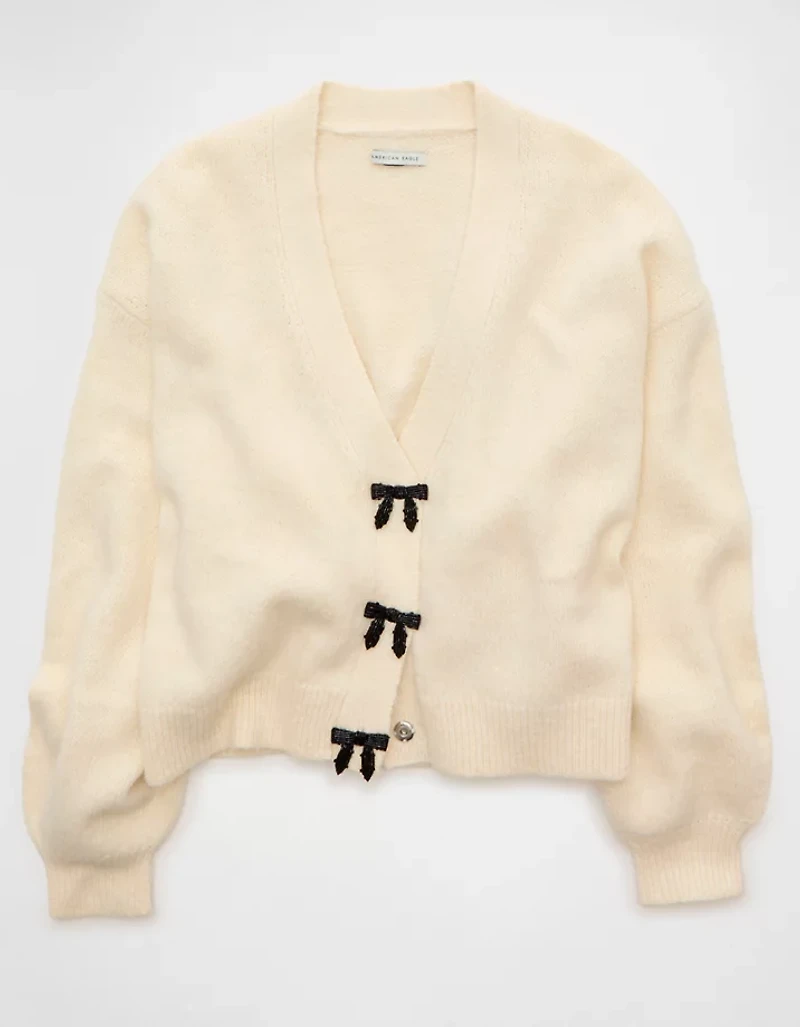 Cardigan à boucle encolure en V AE