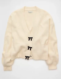 Cardigan à boucle encolure en V AE