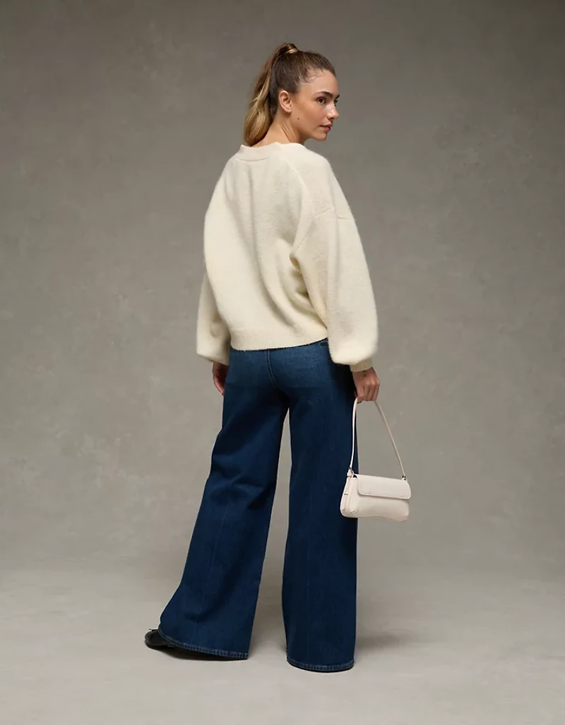 Cardigan à boucle encolure en V AE