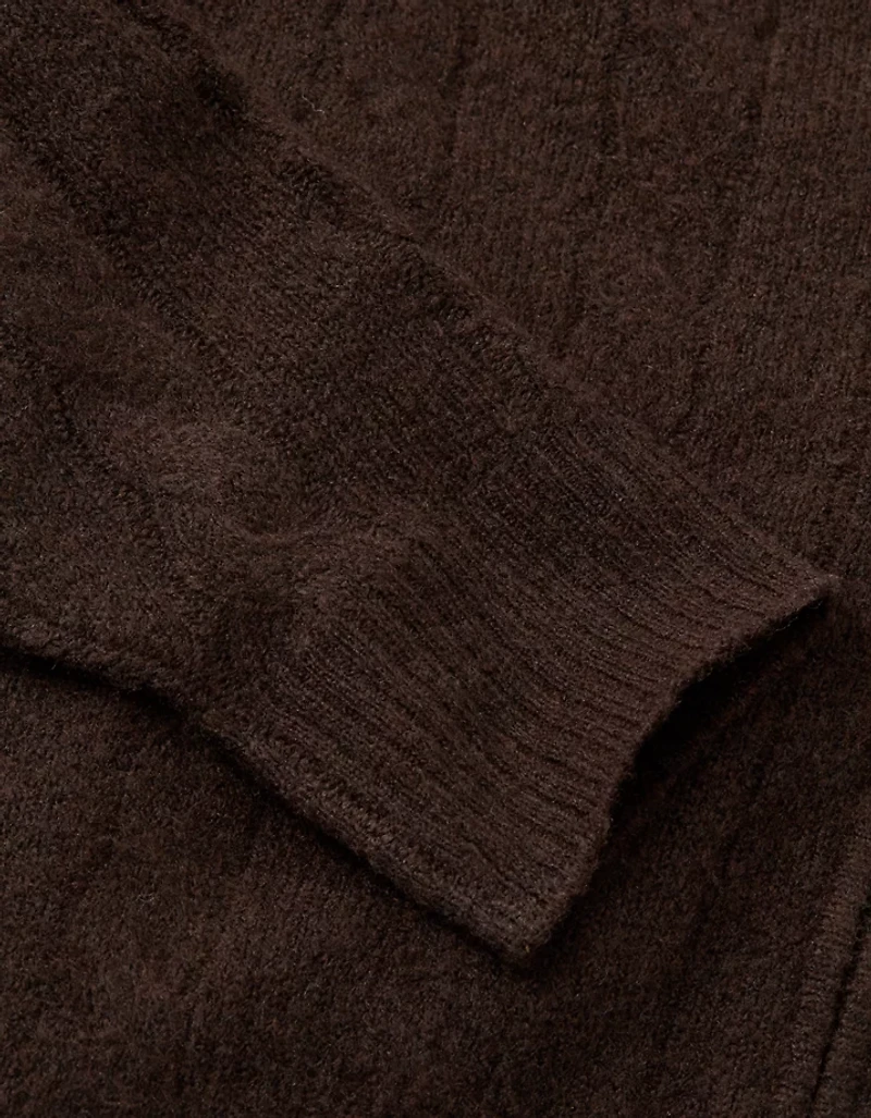 Chandail à capuchon court glissière si doux Whoa AE