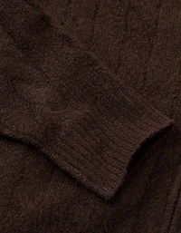 Chandail à capuchon court glissière si doux Whoa AE