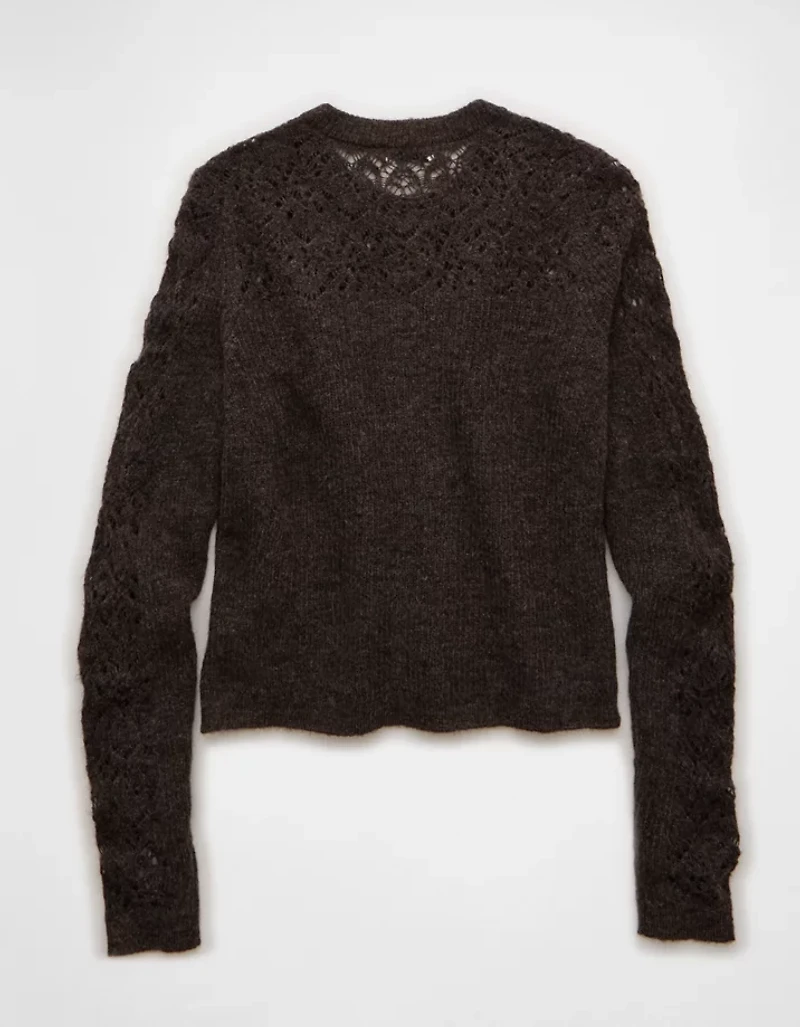 AE Knit Lace Cardigan