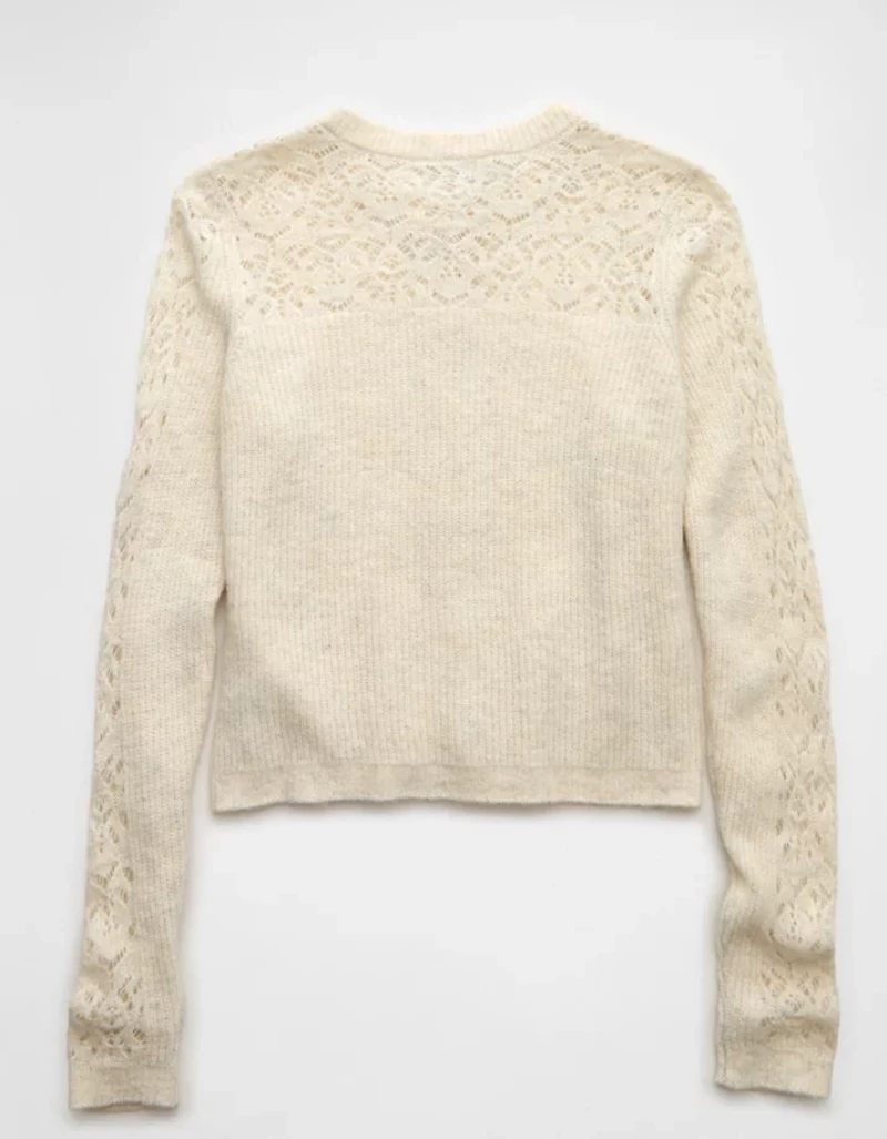 AE Knit Lace Cardigan