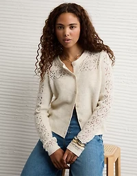 AE Knit Lace Cardigan