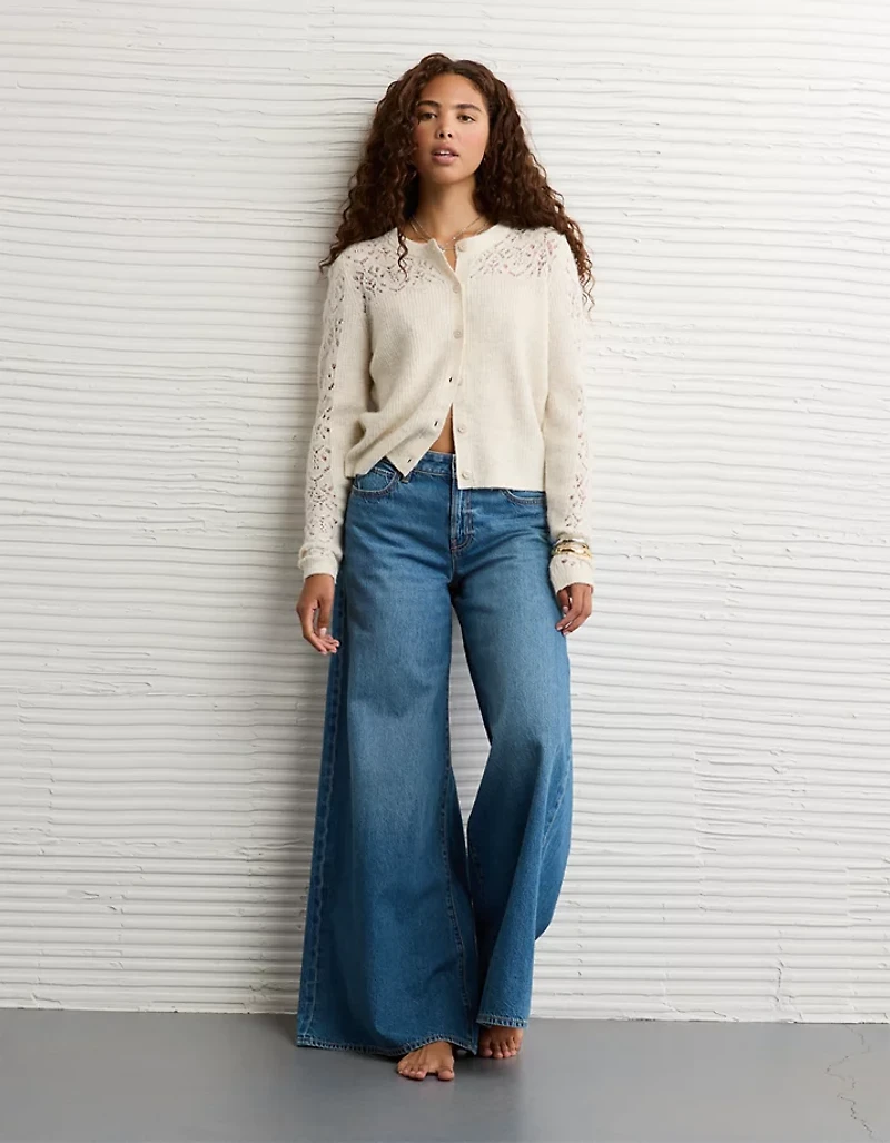AE Knit Lace Cardigan