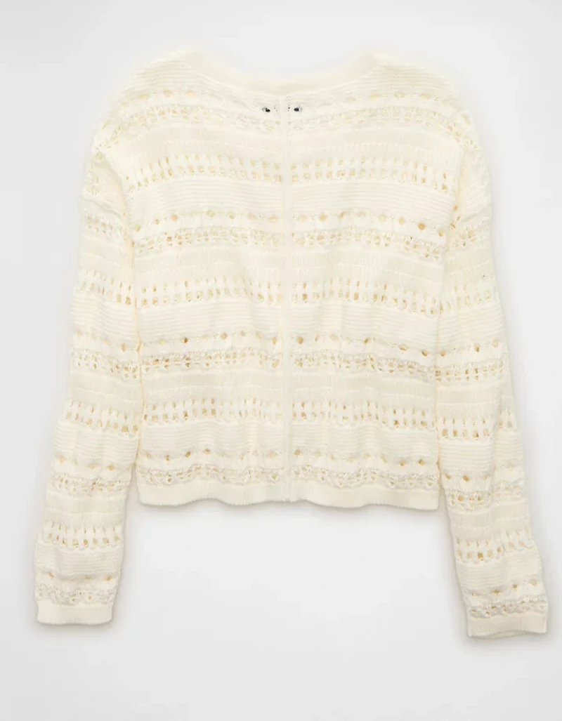 Cardigan à mailles ouvertes AE