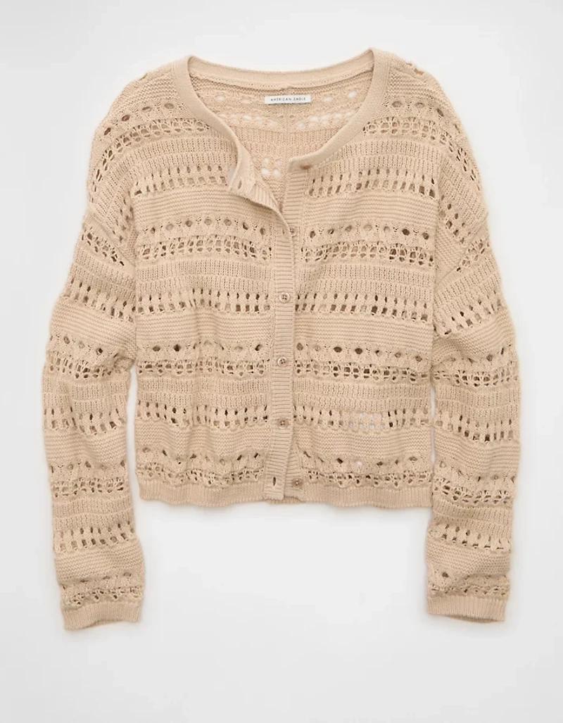 AE Open Stitch Cardigan