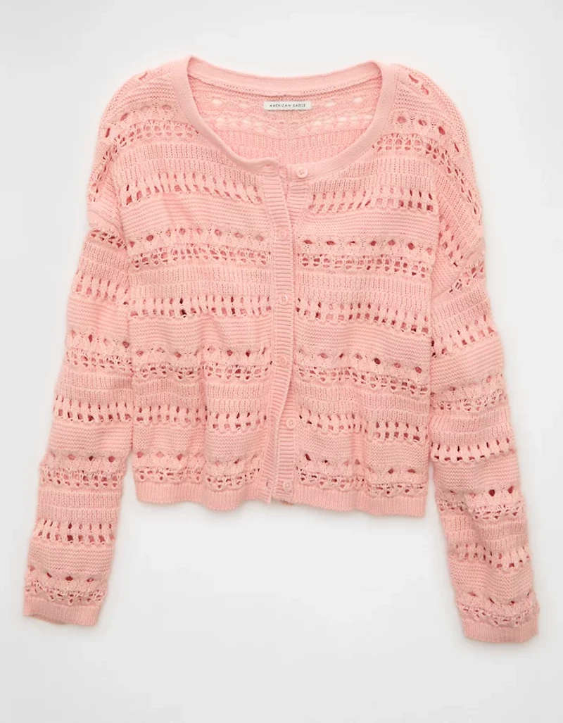 AE Open Stitch Cardigan