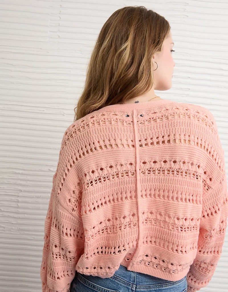 AE Open Stitch Cardigan