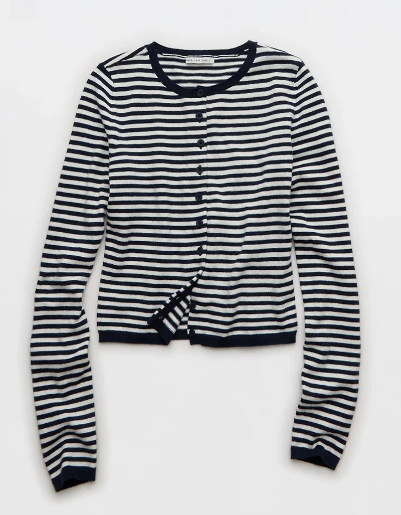 AE Classic Slim Button-Up Cardigan