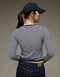 AE Classic Slim Button-Up Cardigan