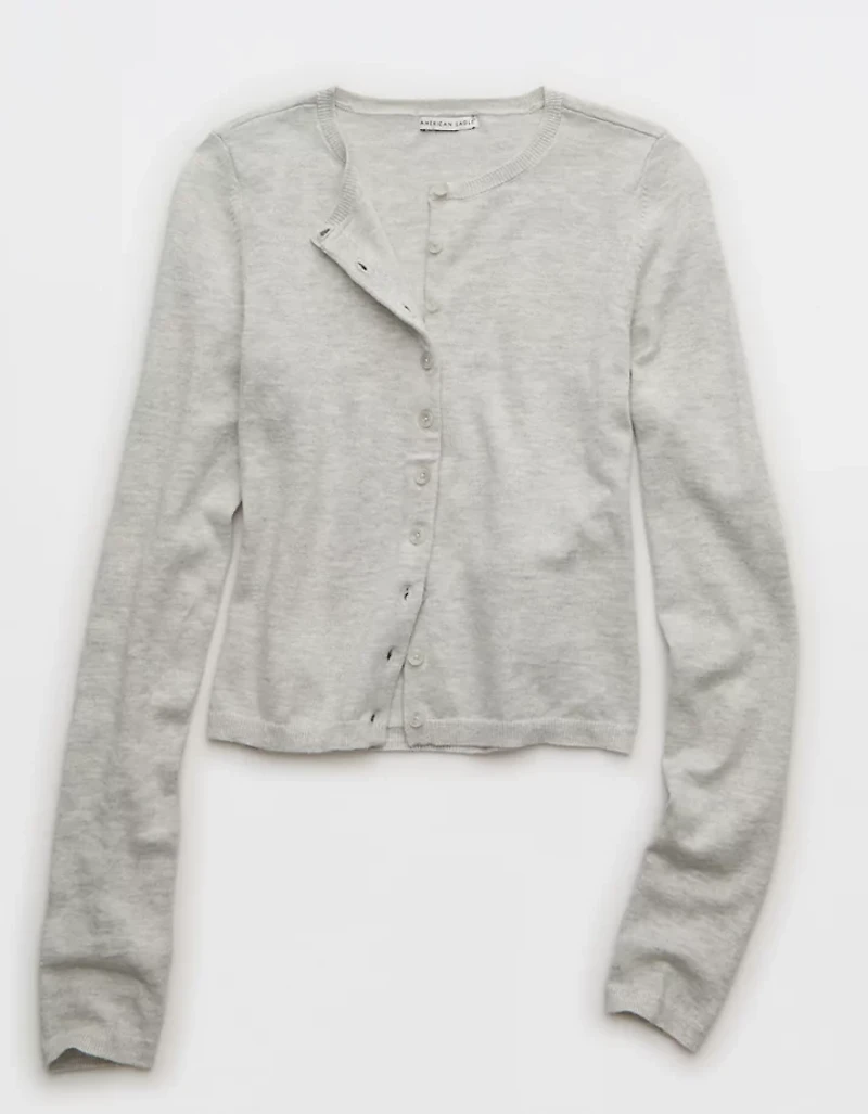 AE Classic Slim Button-Up Cardigan