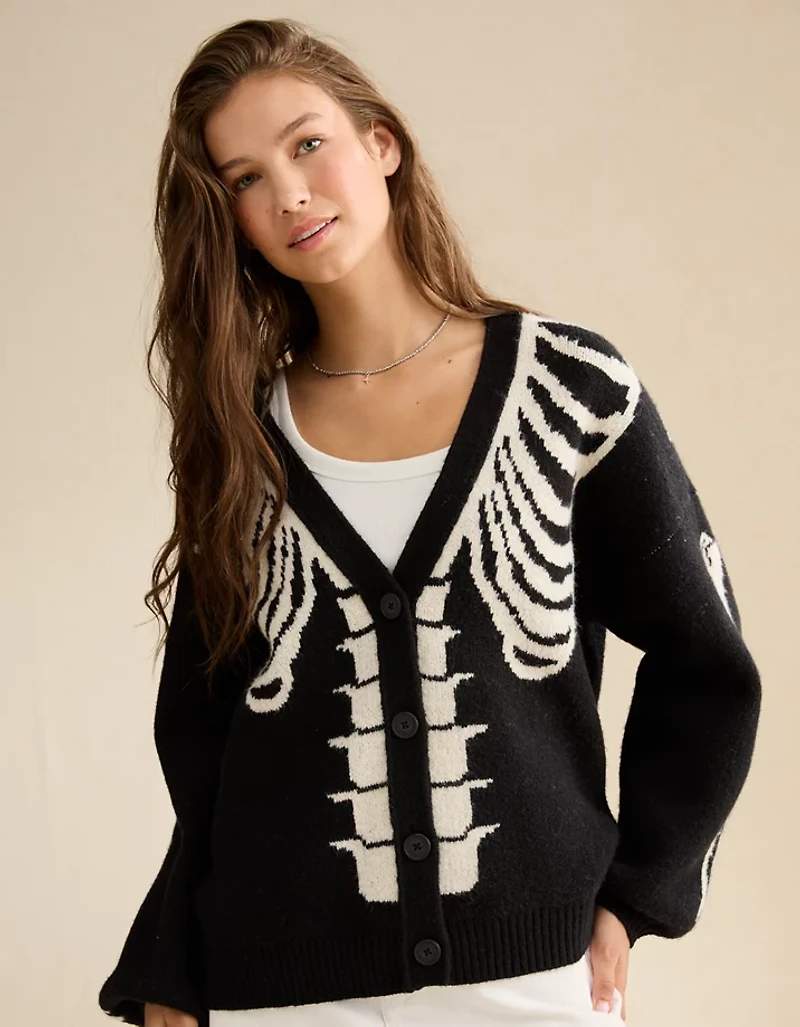 AE Whoa So Soft Skeleton Cardigan