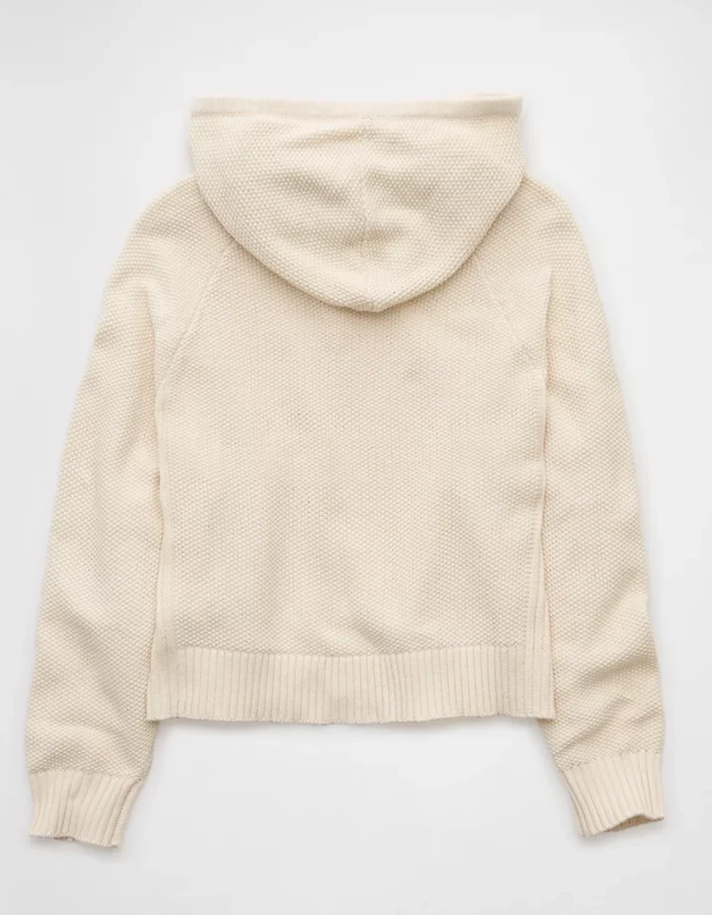AE Cropped Cotton Hoodie