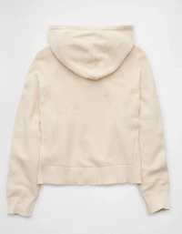 AE Cropped Cotton Hoodie