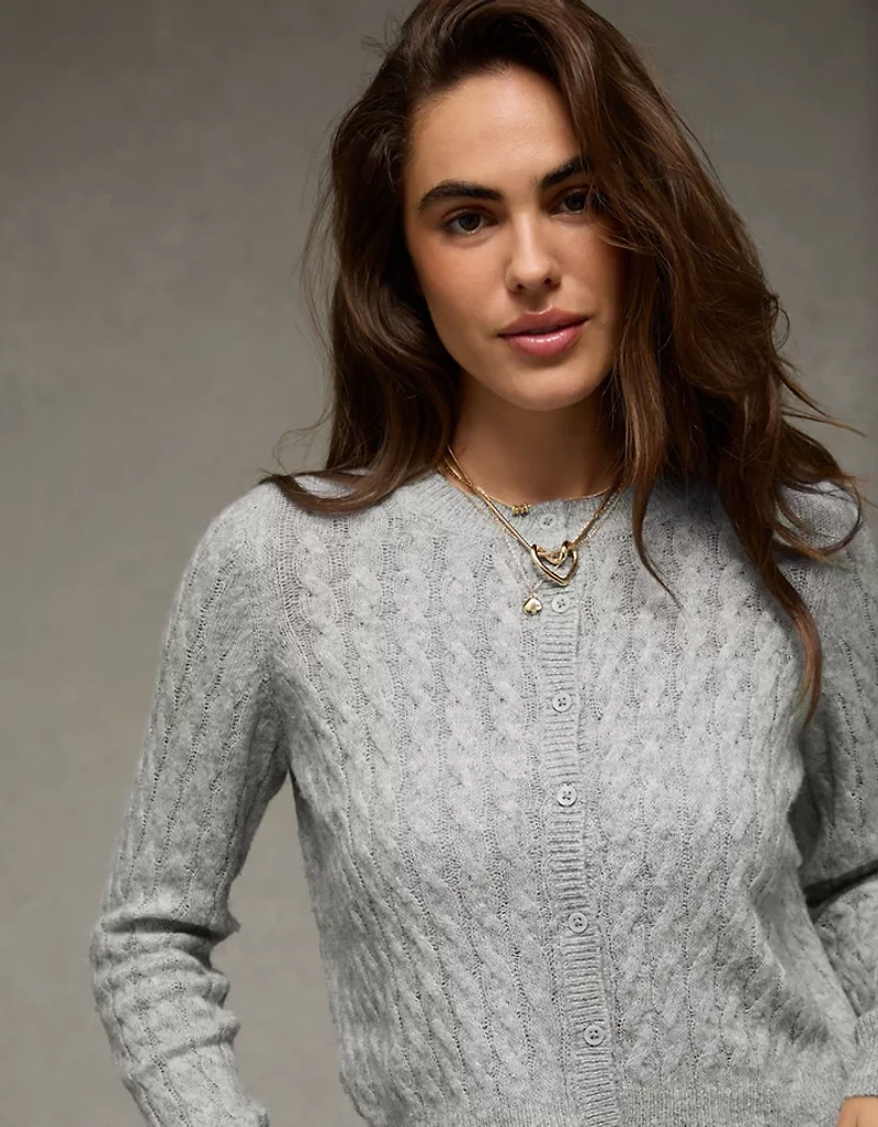 AE Whoa So Soft Button-Front Cardigan