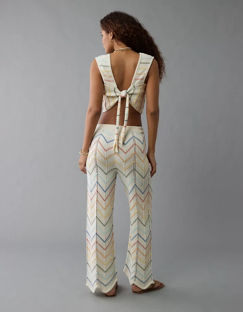AE Pride Cropped Tie Back Sweater Tank Top