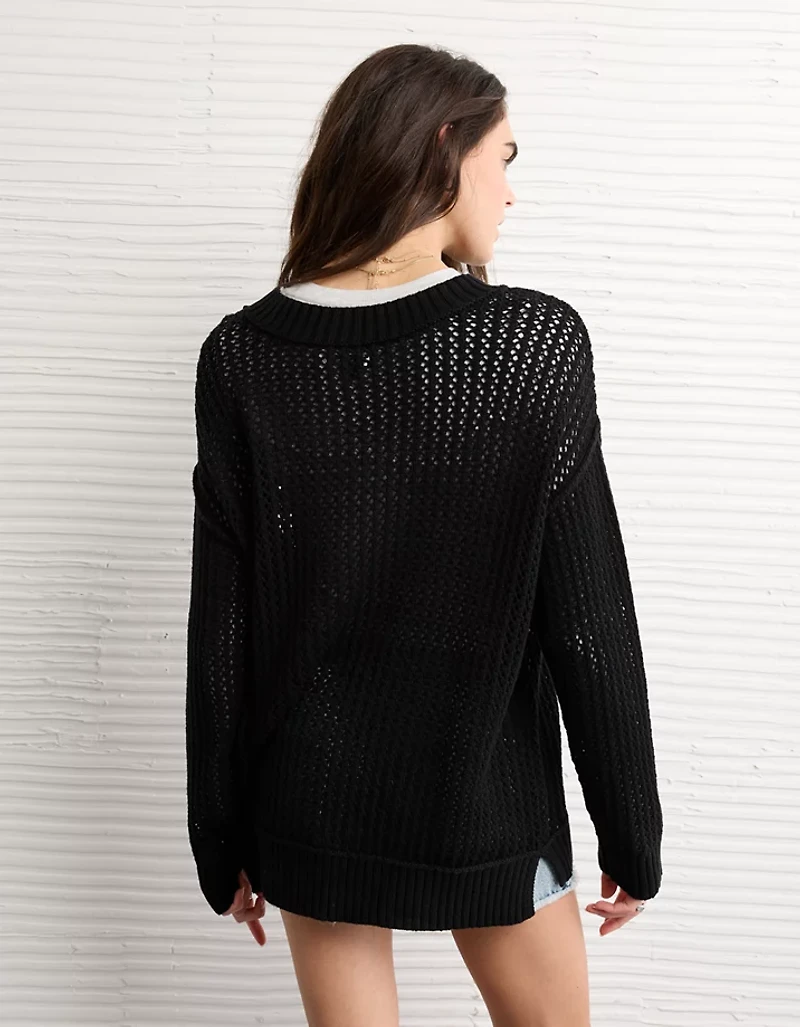 Chandail squelette en maille AE