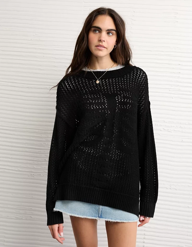 Chandail squelette en maille AE