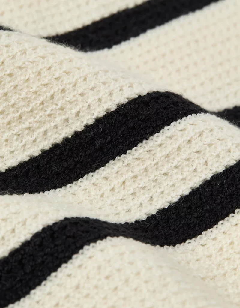 AE Cropped Striped Sweater Halter Top
