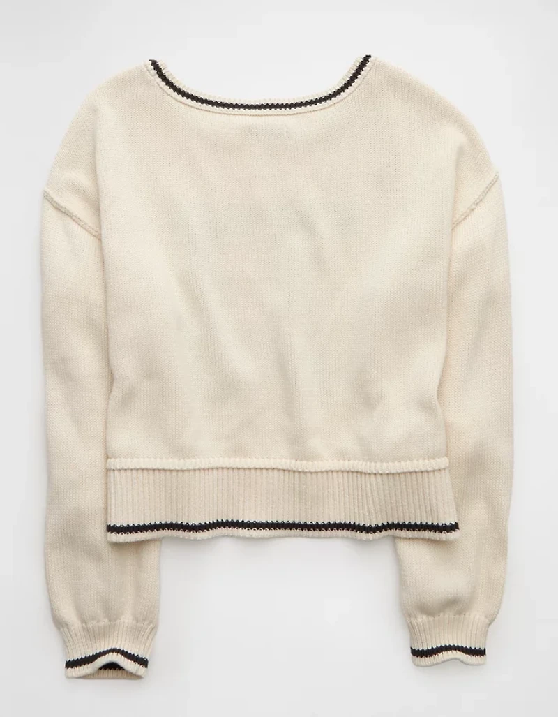 AE Boatneck Graphic Sweater