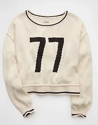 AE Boatneck Graphic Sweater