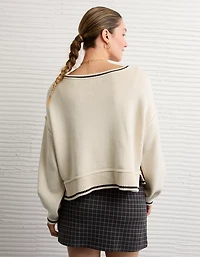 AE Boatneck Graphic Sweater