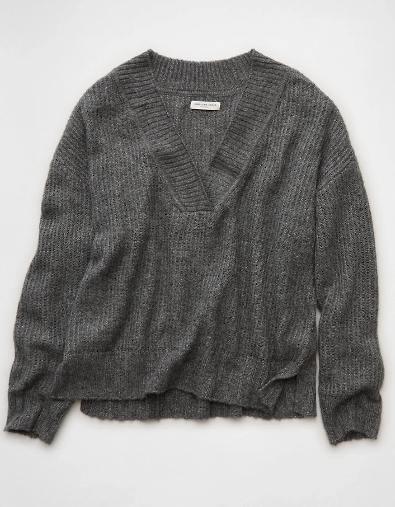 AE Whoa So Soft Oversized V-Neck Sweater